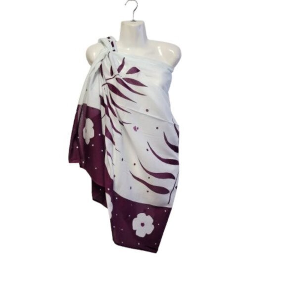 Womens Sarong Pareo Beach Cover Up Swimsuit Coverups Cotton Sarong TIE Wrap NEW - Picture 1 of 5